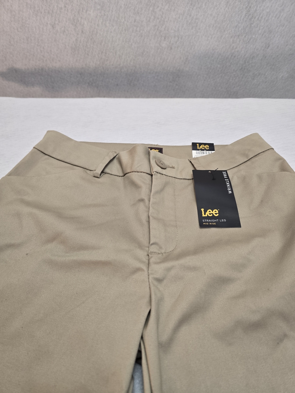 Lee Womens Wrinkle-Free Khaki Pants - Beige Size 8 - Picture 3 of 11